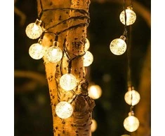 7.85m LED Girlianda su saulės baterija BURBULIUKAI