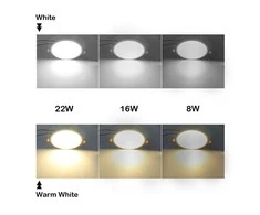 8W Juoda LED panelė naturali balta šviesa