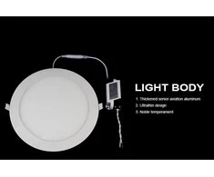 9W LED Panelė Apvali 6000K