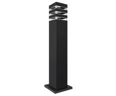 E27 IP54 51cm Lauko šviestuvas pastatomas juodas