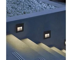 IP65 3W LED įleidžiamas šviestuvas su judesio jutikliu 3000K pilkas