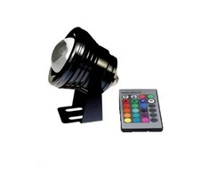 IP67 10W 12V RGB LED šviestuvas su nuotolinio valdymo pulteliu