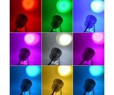 IP67 10W 12V RGB LED šviestuvas su nuotolinio valdymo pulteliu