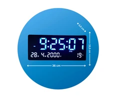 LED laikrodis baltas