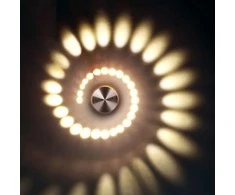 LED sieninis-lubinis šviestuvas 3D 3W šilta balta šviesa