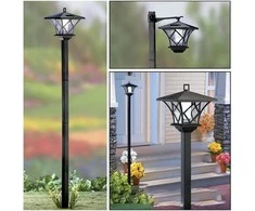 LED sodo šviestuvas su saulės baterija 138cm