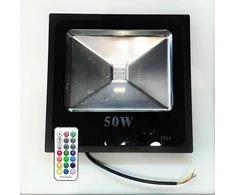 RGB 50W LED lauko prožektorius valdomas RF nuotolinio valdymo pulteliu