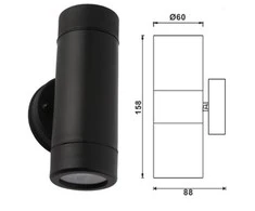Sieninis Lauko šviestuvas GU10 IP55