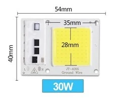 Šviesos diodas COB 30W JT-4055 6000K