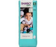 Sauskelnės-kelnaitės Abena Bambo Nature, 6 dydžio, 15+ kg, 38 vnt.