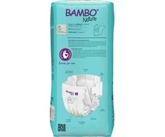 Abena BAMBO NATURE ekol. sauskelnės 3 (4-8kg), 52vnt.