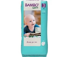 Abena BAMBO NATURE ekol. sauskelnės 3 (4-8kg), 52vnt.
