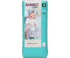 Sauskelnės-kelnaitės Abena Bambo Nature, 4 dydžio, 7–12 kg, 40 vnt.