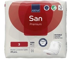 ABENA SAN 2 Premium, įklotai moterims nelaikančioms šlapimo, 30 vnt.