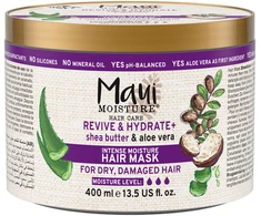 Johnson MAUI MOISTURE atgaiv. ir drėkin. plaukų kaukė su taukm. sviestu, 400ml