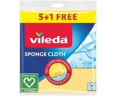 VILEDA gerai drėgmę sugeriančios ir tvirtos kempinės-šluostės, 5+1 vnt.