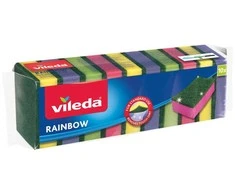 VILEDA Rainbow kempinės, 10 vnt. – spalvingos universalios kempinės.