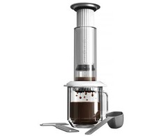 „AeroPress Premium“ – stiklinis kavos virimo aparatas, baltas