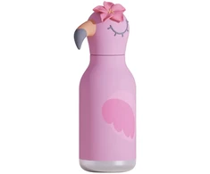 Asobu - Bestie Flamingo - 460 ml Insulated Bottle with Straw
