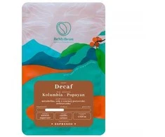 BeMyBean - Kolumbijos Popayan natūrali be kofeino cukranendrių espreso kava, 250 g