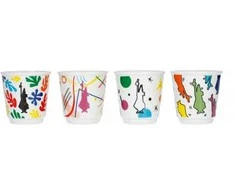 Kavos Puodelių Rinkinys - Bialetti Arte 60ml, baltas porcelianas