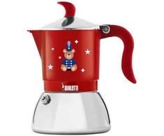 Bialetti - Fiammetta Induction Joyful Christmas Moka Pot 4tz Raudona
