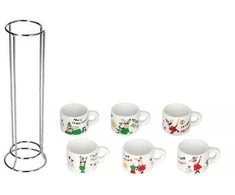 Bialetti Italia Do Espresso 6 vnt. x 60 ml balta