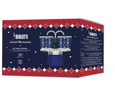 Bialetti Mini Express 2TZ (100 ml) Joyful Christmas 2 x 45 ml mėlyna