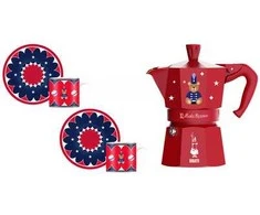 Bialetti Moka Express 3TZ (150 ml) Joyful Christmas | 2 x 80 ml | raudona