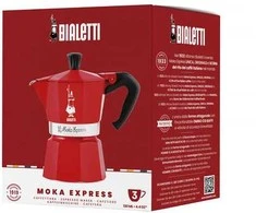 Bialetti Moka Express Nutcracker 3tz raudona