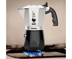 Bialetti Brikka Moka kavinukas 0.17 L Juodas, Nerūdijantis plienas