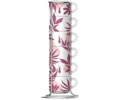 Kavos Puodelių Rinkinys - Bialetti Primavera 6 Rožinis