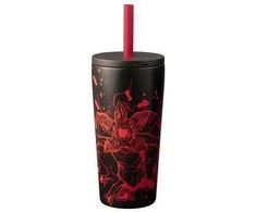 Bialetti - kelioninis puodelis su šiaudeliu „Stranger Things“, 600 ml - šviečia tamsoje
