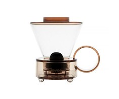 Clever Dripper - Stiklas 500ml Permatomas rudas