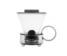 Clever Dripper - Stiklas 500ml Permatomas pilkas