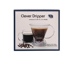 Clever Dripper - L 500ml Permatomas pilkas + 100 filtrų