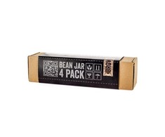 Kavamalė Comandante Comandante Bean Jar Brown Glass - Ruda słoik na zmieloną kawę - 4 sztuki