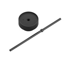 Lid with a straw for Fellow Carter mugs Cold Matte Juodas