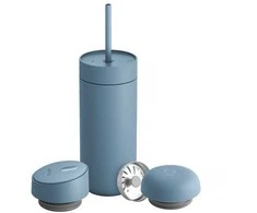 Fellow - Carter Move puodelis 3 viename - termo puodelis + 3 dangteliai, miglotai mėlynas, 473 ml