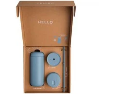 Fellow - Carter Move puodelis 3 viename - termo puodelis + 3 dangteliai, miglotai mėlynas, 473 ml