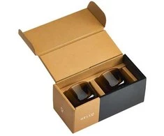 Fellow - dviejų stiklinių rinkinys Pirch Cortado 120 ml - Gintaro spalvos