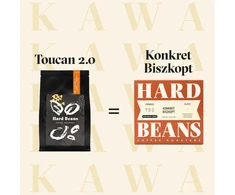 Kavos pupelės Hard Beans Coffee Konkret Espresso Biscuit kavos pupelės 250g