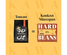 Kavos pupelės Hard Beans Coffee Konkret Marzipan Espresso 1kg