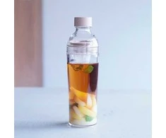 Hario - 400 ml plastikinis matcha buteliukas - šviesiai rožinis