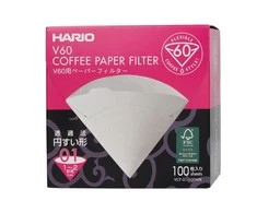 Hario - Balto popieriaus filtrai - V60-01 - 100 vnt