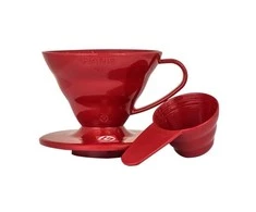 Hario V60-01 plastikinis lašintuvas raudonas
