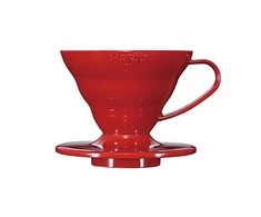 Hario V60-01 plastikinis lašintuvas raudonas