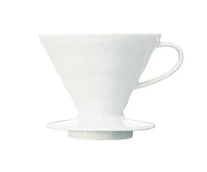 Keraminis kavos lašintuvas Hario V60-02 Baltas