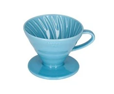 Hario V60-02 keramikinis kavos lašintuvas mėlynas