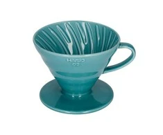 „Hario V60-02“ keramikinis kavos lašintuvas, turkis žalias